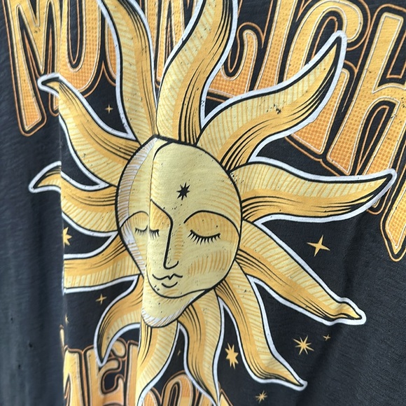 NEW SPELL - Moonlight Biker Tee - Charcoal - Picture 7 of 8